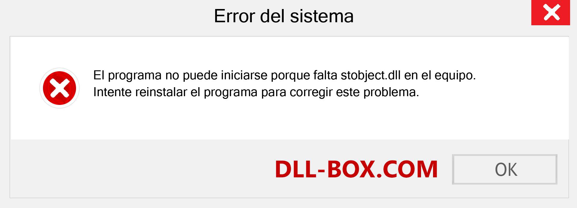 ¿Falta el archivo stobject.dll ?. Descargar para Windows 7, 8, 10 - Corregir stobject dll Missing Error en Windows, fotos, imágenes